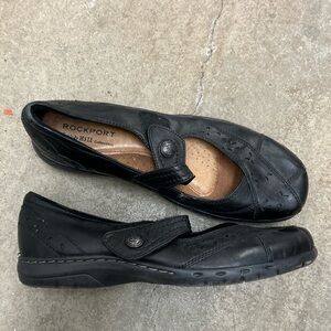 Rockport cobb hill leather mary janes comfort shoes Women's Black Casual
